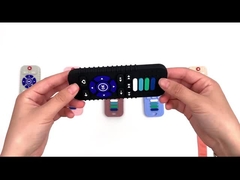 TV Remote Berbentuk Produk Baby Silicone Teether Toy Untuk Bayi 3+ Bulan