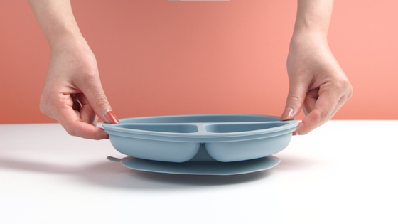 Pencuci Piring Gratis Mudah Dibersihkan Silicone Suction Plate Peralatan Makan Bayi