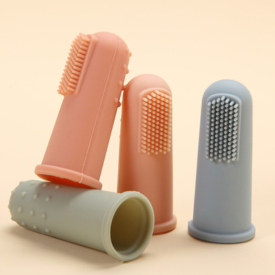 Baby Toothbrush Finger Toothbrush Oral Cleaner Kit untuk 3 Bulan +