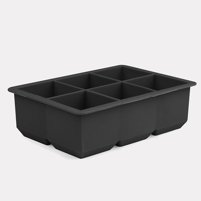 8 Rongga silikon Ice Cube Molds Square Whiskey Ice Cube Tray FDA ODM