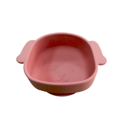 FDA Eco Friendly Weaning silikon Sayang Feeding mangkuks Dengan Hisap Bawah