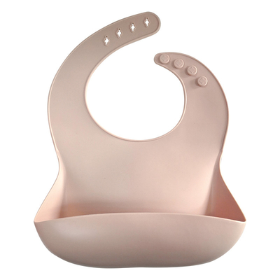 Reusable Lembut Tahan Air Silikon Bayi Bib Makanan Menangkap Bib 29*23*0.2cm
