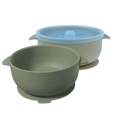 Food Warmer Sayang Feeding silikon mangkuk Mengatur Mangkuk Hisap Dengan Tutup