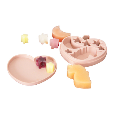 Cetakan Es Krim Silikon Berbentuk Multi DIY BPA Gratis Cetakan Kue Unicorn Dengan Tutup
