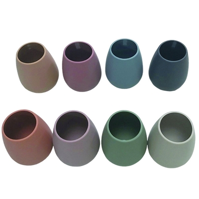 12 Warna Berbeda Silicone Wine Cup 265ml Dengan Skala Di Dalam