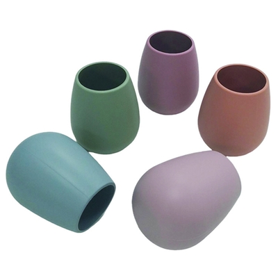 12 Warna Berbeda Silicone Wine Cup 265ml Dengan Skala Di Dalam