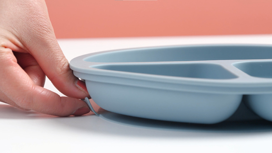 Pencuci Piring Gratis Mudah Dibersihkan Silicone Suction Plate Peralatan Makan Bayi