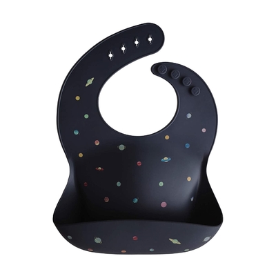 Mudah Dibersihkan Bebas Debu BPA Silicone Baby Bib Aman Di Freezer