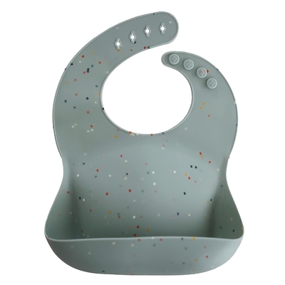 Mudah Dibersihkan Bebas Debu BPA Silicone Baby Bib Aman Di Freezer