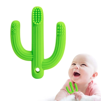 Stylish FDA Disetujui Debu Bukti Silicone Teething Toy Untuk Baby Shower