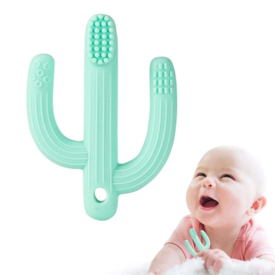 Stylish FDA Disetujui Debu Bukti Silicone Teething Toy Untuk Baby Shower
