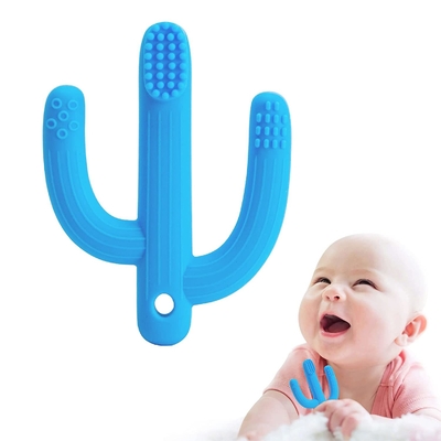 Stylish FDA Disetujui Debu Bukti Silicone Teething Toy Untuk Baby Shower