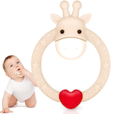 Tidak Ada Phthalates Allergy Friendly Silicone Teething Toy Untuk Eksplorasi Sensorik