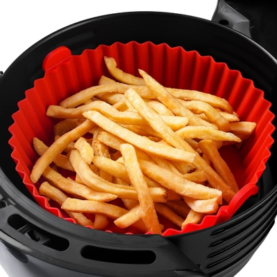 BPA Free Food Grade OEM ODM Air Fryer Silicone Basket Aman Di Mesin Pencuci Piring