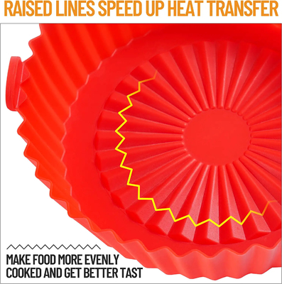 Aman Food Grade Tahan Suhu Tinggi Air Fryer Silicone Pot Aman Di Mesin Pencuci Piring