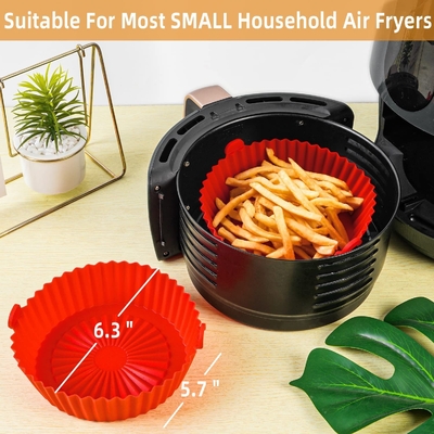 Aman Food Grade Tahan Suhu Tinggi Air Fryer Silicone Pot Aman Di Mesin Pencuci Piring