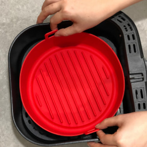 Kualitas Tinggi Food Grade Aksesoris Oven Silikon Penggorengan Udara yang Baru Dirancang dengan Sirkulasi Udara
