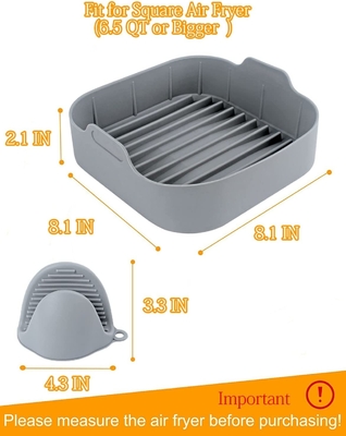Tidak Ada PVC BPA Free Patel Color Air Fryer Silicone Basket Aman di Sterilizer