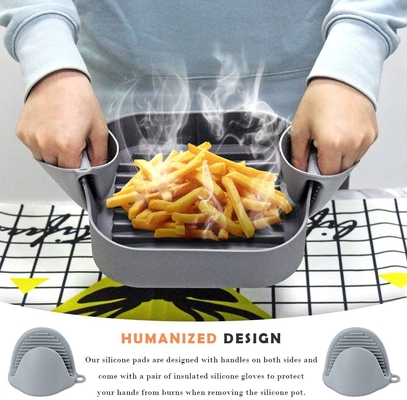 Tidak Ada PVC BPA Free Patel Color Air Fryer Silicone Basket Aman di Sterilizer