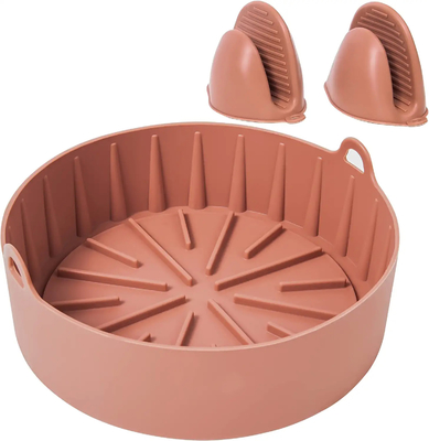 Kualitas Tinggi Banyak Digunakan Patel Color Air Fryer Silicone Pot Aman di Sterilizer