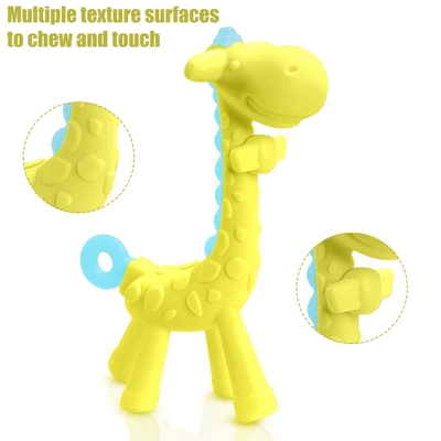 Mudah Dibersihkan Tahan Bakteri Tahan Debu Silicone Baby Toothing Toy untuk Bayi Baru Lahir