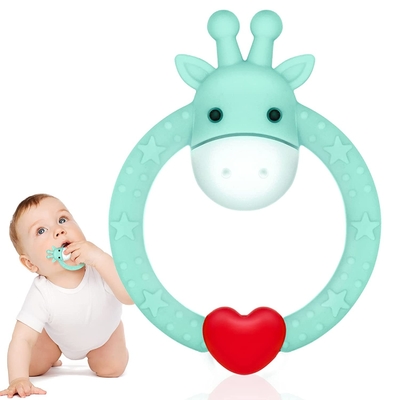 Membersihkan Cetakan dengan Mudah dalam Satu Teether Bayi Silikon Tidak Beracun untuk Eksplorasi Sensorik