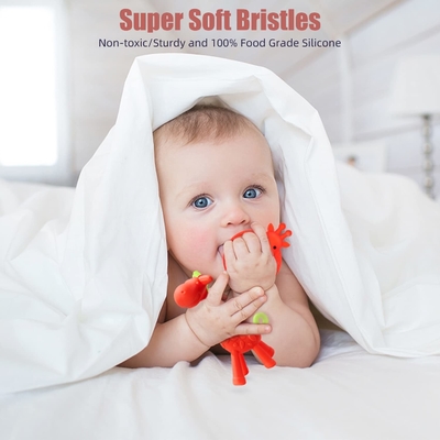 Lembut BPA Gratis Baru Dirancang Silicone Baby Chew Toys Aman di Mesin Pencuci Piring