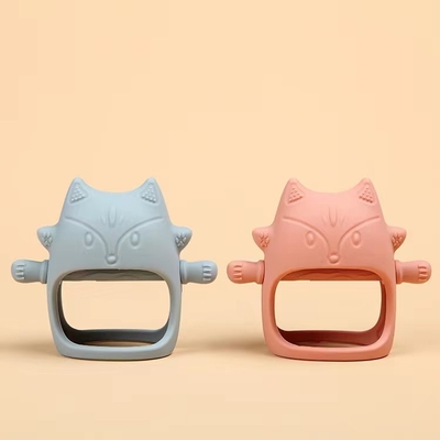BPA Free Soft Anti-Drop Silicone Baby Mitten Teether untuk Meredakan Sakit Gigi yang Menenangkan