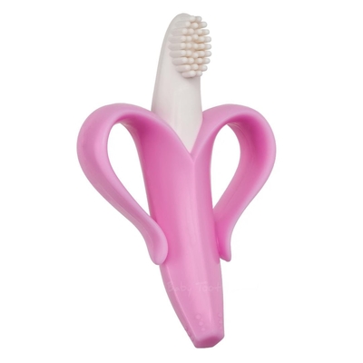 Pembentukan Tahan Lama dalam Satu Warna Patel Silicone Baby Teething Toy untuk Bayi Menyusui