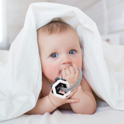 No - phthalates No - Berbahaya - Bahan Silicone Baby Teething Toy untuk Bayi Baru Lahir