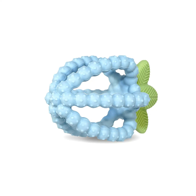 Bebas BPA Mudah Digenggam Bertekstur Gigitan Relief Teether Menenangkan Gusi Sakit Bayi