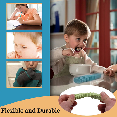 Tabung Kunyah Sensorik Food Grade Silicone yang Aman untuk Anak-anak Autistik