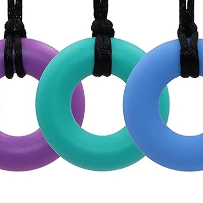 BPA Free Food Grade Silicone Chew Pendant Mainan Kunyah untuk Anak Laki-laki dan Perempuan