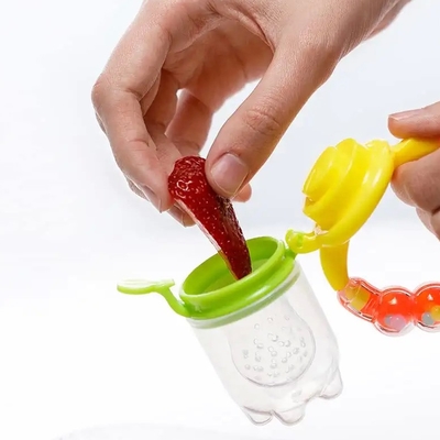 Pengisian Cepat Bebas BPA Mencegah Tersedak Pengumpan Buah Bayi untuk bayi