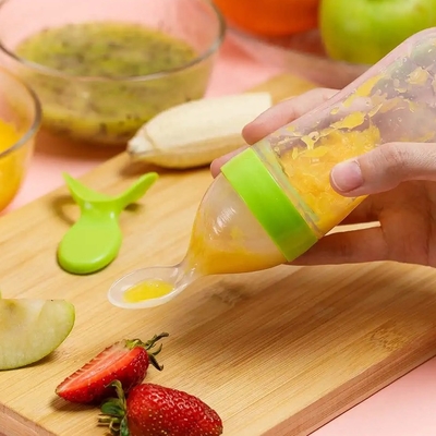Teething Relief Set Pengumpan Dot Makanan Buah Bayi untuk Pembekuan Susu