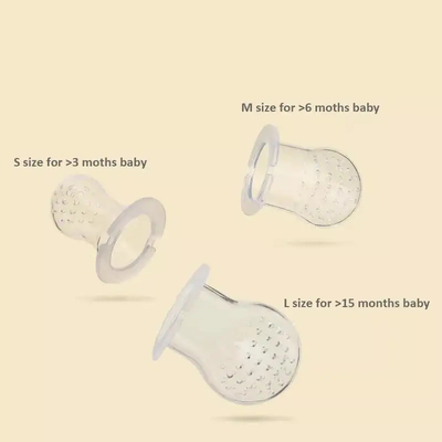 2 pcs Food Grade Baby Food Feeder Dot Dengan 2 Puting Silikon Ekstra