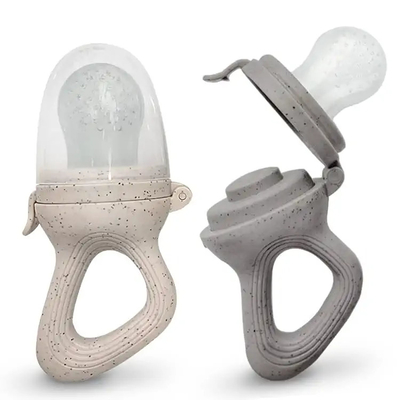 2 pcs Food Grade Baby Food Feeder Dot Dengan 2 Puting Silikon Ekstra