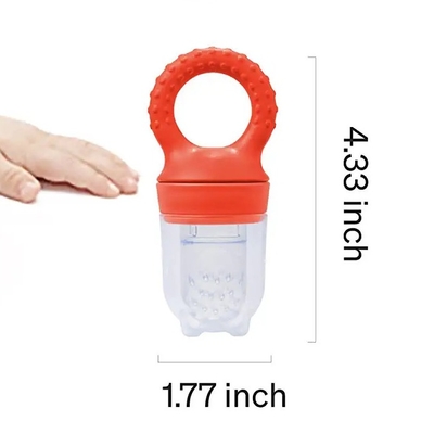 BPA Free Essentials 2 In 1 Silicone Feeder Teether Untuk Hadiah Registri Bayi Sempurna