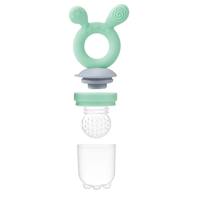 Green Baby Fresh Fruit Fruit Feeder Dan Nibbler Dengan Kantong Klip Case