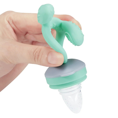 Green Baby Fresh Fruit Fruit Feeder Dan Nibbler Dengan Kantong Klip Case