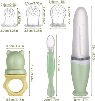 11 Pcs Set Dot Pengumpan Makanan Nyaman Tepat Untuk Menyusui Bayi