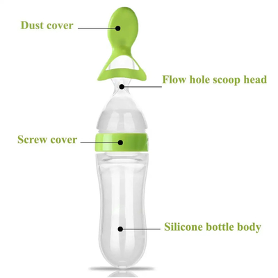 Unisex Pencuci Piring Aman Squeezable Baby Fruit Feeder Dot Untuk Bayi Tumbuh Gigi