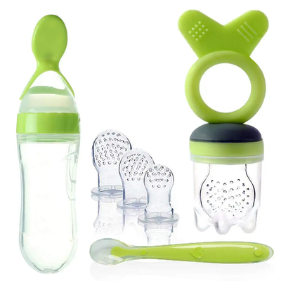 Unisex Pencuci Piring Aman Squeezable Baby Fruit Feeder Dot Untuk Bayi Tumbuh Gigi