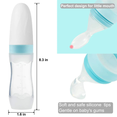 2 Pack Travel Friendly Silicone Baby Food Dispensing Sendok Pencuci Piring Gratis