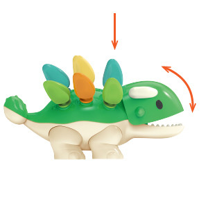 Mainan Montessori Balita Aktivitas Belajar Game Dinosaurus Edukasi
