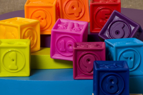 Soft Stacking Educational Building Squeeze Baby Blocks untuk Balita 6 Bulan ke Atas