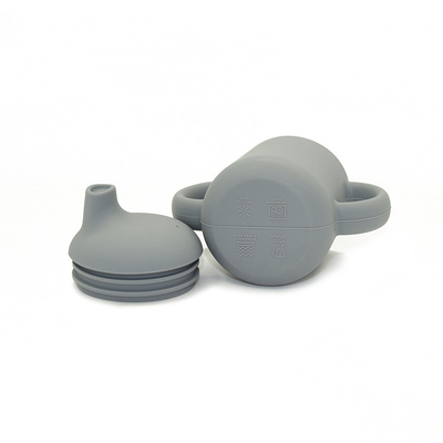 Baby Food Grade Eco Friendly Silicone Sippy Cups With Handle