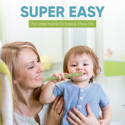 Super Soft Baby Teething Relief Teething Sticks untuk Bayi 0-6 Bulan