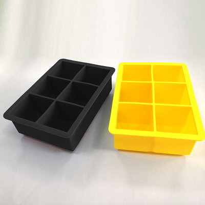 8 Rongga silikon Ice Cube Molds Square Whiskey Ice Cube Tray FDA ODM