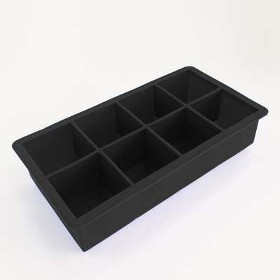 15 Rongga BPA Gratis 12*24cm Square silikon Ice Mold Cube Tray Dengan Tutup